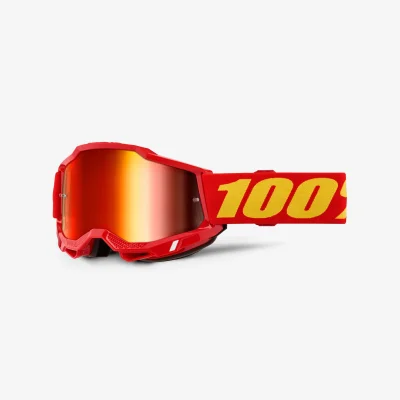 Gogle Accuri 2 Youth Junior Red czerwony/czarny szybka srebrne lustro - 100 Procent Gogle Accuri 2 Youth Junior Red czerwony/czarny szybka srebrne lustro - 100 Procent