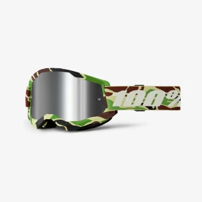 Gogle Strata 2 War Camo camouflage szybka srebrne lustro - 100 Procent