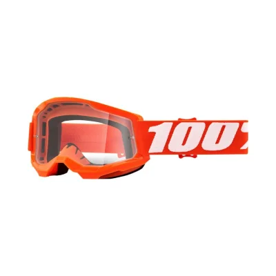 Gogle Strata 2 Youth Junior Orange pomarańczowy szybka przeźroczysta - 100 Procent