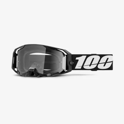 Gogle Armatic Black czarny/biały szybka przeźroczysta - 100 Procent Gogle Armatic Black czarny/biały szybka przeźroczysta - 100 Procent