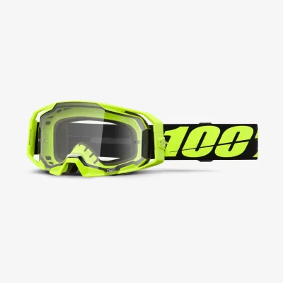 Gogle Armatic Neon Yellow żółty fluo/czarny szybka przeźroczysta - 100 Procent Gogle Armatic Neon Yellow żółty fluo/czarny szybka przeźroczysta - 100 Procent