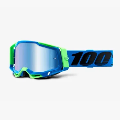 Gogle Racecraft 2 Fremont niebieski/zielony szybka niebieskie lustro - 100 Procent