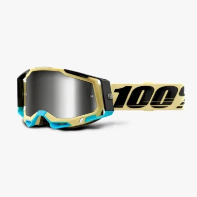 Gogle Racecraft 2 Airblast brązowy/czarny szybka srebrne lustro - 100 Procent