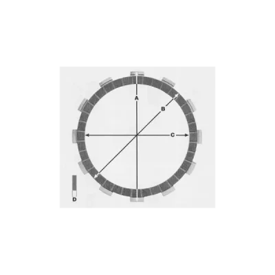 Komplet metalowych tarcz sprzęgła ProX Honda CR 80 87-02 CR 85 03-07 (16.S11002) Komplet metalowych tarcz sprzęgła ProX Honda CR 80 87-02 CR 85 03-07 (16.S11002)