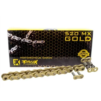 Łańcuch napędowy ProX bezringowy Gold 520 120L (07.RC520120CG) Łańcuch napędowy ProX bezringowy Gold 520 120L (07.RC520120CG)