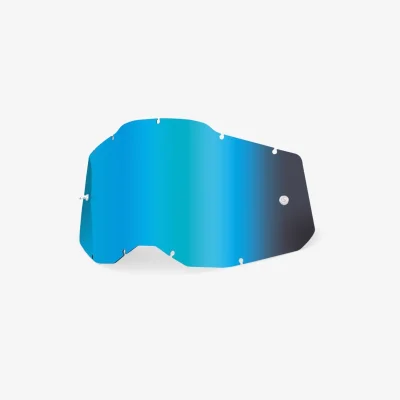 Szybka do gogli Racecraft 2/Accuri 2/Strata 2 niebieskie lustro - 100 Procent