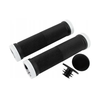 Manetki PG999 czarny z białą blokadą 22+22mm dł. 120mm lock-on - PRO GRIP