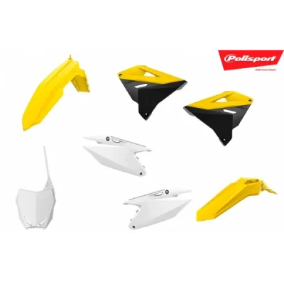 Zestaw plastików Body Kit Polisport biały żółty czarny (90864) Zestaw plastików Body Kit Polisport biały żółty czarny (90864)