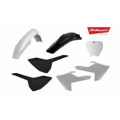 Zestaw plastików Body Kit Polisport biało czarny (90828) Zestaw plastików Body Kit Polisport biało czarny (90828)