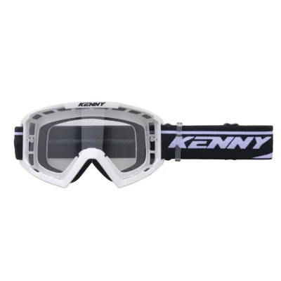 Gogle Track White biały szybka przeźroczysta - Kenny Racing Gogle Track White biały szybka przeźroczysta - Kenny Racing