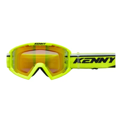 Gogle Track+ dziecięce żółty fluo/czarny szybka czerwone lustro - Kenny Racing Gogle Track+ dziecięce żółty fluo/czarny szybka czerwone lustro - Kenny Racing