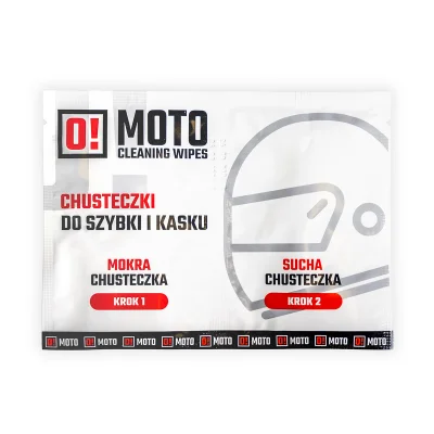 Chusteczki do kasku mokra i sucha cleaning wipes - O-MOTO Chusteczki do kasku mokra i sucha cleaning wipes - O-MOTO