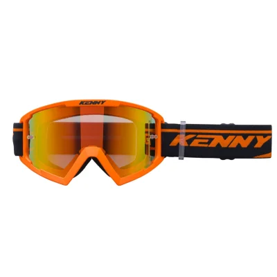 Gogle Track+ dziecięce pomarańczowy/czarny szybka czerwone lustro - Kenny Racing Gogle Track+ dziecięce pomarańczowy/czarny szybka czerwone lustro - Kenny Racing