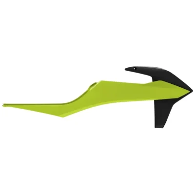 Komplet osłon chłodnicy Polisport czarny/żółty fluorescencyjny (8422100005)