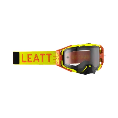 Gogle Velocity 6.5 Citrus Light Grey żółty fluo/pomarańczowy szybka dymione lustro szara - Leatt