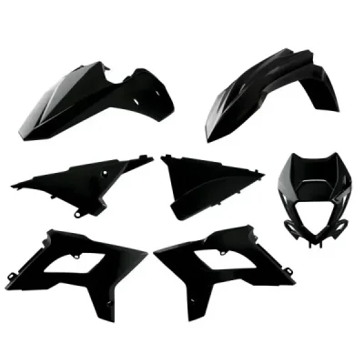 Zestaw plastików Body Kit Polisport czarny (91087)
