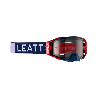 Gogle Velocity 6.5 Royal Light Grey czerwony/granatowy szybka dymione lustro szara - Leatt