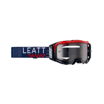 Gogle Velocity 5.5 Royal Light Grey granatowy/czerwony szybka dymione lustro szara - Leatt