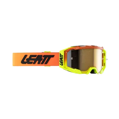 Gogle Velocity 5.5 Iriz Citrus pomarańczowy/żółty szybka złota lustro - Leatt