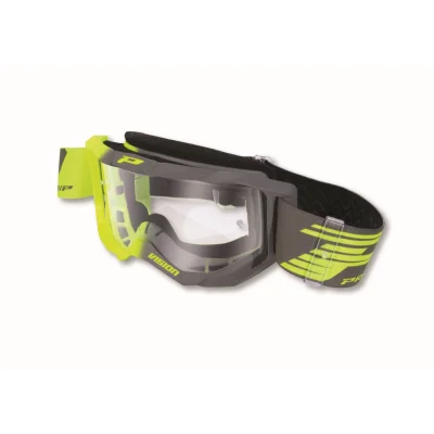 Gogle Vision TR żółty fluo/szary szybka przeźroczysta - Progrip Gogle Vision TR żółty fluo/szary szybka przeźroczysta - Progrip
