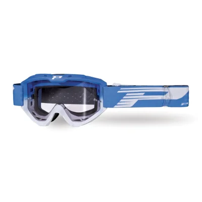 Gogle Riot LS niebieski/biały szybka przeźroczysta - Progrip Gogle Riot LS niebieski/biały szybka przeźroczysta - Progrip