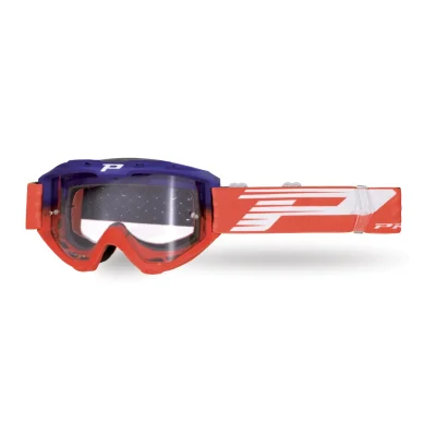 Gogle Riot LS niebieski/czerwony szybka przeźroczysta - Progrip Gogle Riot LS niebieski/czerwony szybka przeźroczysta - Progrip