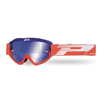 Gogle Riot FL niebieski/czerwony szybka niebieska lustrzana - Progrip Gogle Riot FL niebieski/czerwony szybka niebieska lustrzana - Progrip