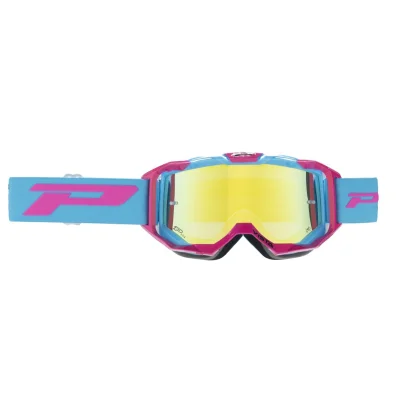 Gogle Vista FL fuxia/niebieski szybka żółta light sensitive + gratis - Progrip