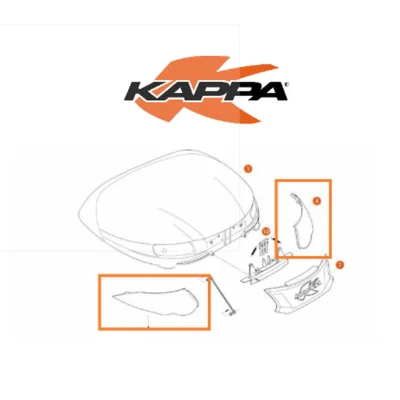 Światełko odblaskowe do kufra K56NT białe - Kappa Światełko odblaskowe do kufra K56NT białe - Kappa