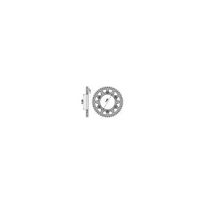 Zębatka tył stalowa PBR 808 50Z rozmiar 520 JTR808-50 (80850C45) Zębatka tył stalowa PBR 808 50Z rozmiar 520 JTR808-50 (80850C45)