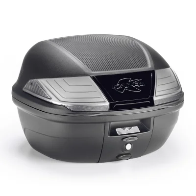 Kufer centralny K400NT 40L Monolock z płytą białe odblaski - Kappa Kufer centralny K400NT 40L Monolock z płytą białe odblaski - Kappa