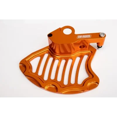 Osłona aluminiowa tarczy hamulcowej przód Fm-Parts KTM 15-24 pomarańczowy (FMBDOR)
