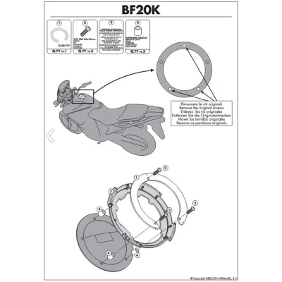 Mocowanie Tanklock Honda Crosstourer 1200 '12-'13 - Kappa Mocowanie Tanklock Honda Crosstourer 1200 '12-'13 - Kappa
