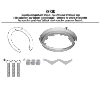 Mocowanie Tanklock Yamaha MT 09 850 Tracer '15-'16 - Kappa Mocowanie Tanklock Yamaha MT 09 850 Tracer '15-'16 - Kappa
