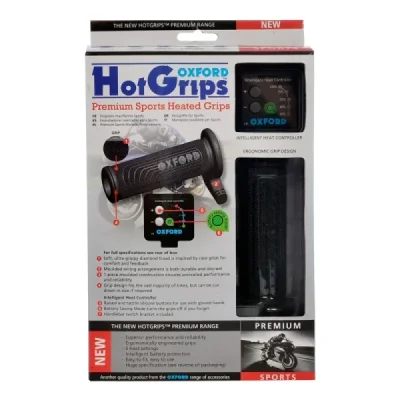 Podgrzewane manetki Oxford Hot Grips Sport z panelem sterującym do kierownicy 22mm (of692)