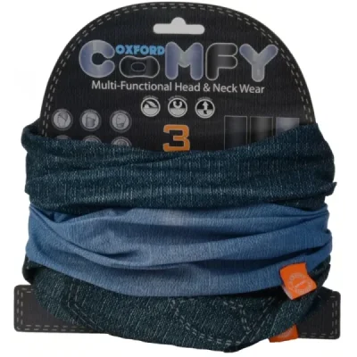 Oxford Kołnierz Wielofunkcyjny Wiatroodporny Comfy 3 Sztuki W Opakowaniu Jeans