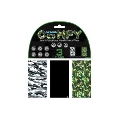 Oxford Kołnierz Wielofunkcyjny Wiatroodporny Comfy 3 Sztuki W Opakowaniu Camo