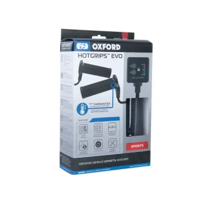 Podgrzewane manetki Oxford Evo Sport z panelem sterującym do kierownicy 22mm (EL422) Podgrzewane manetki Oxford Evo Sport z panelem sterującym do kierownicy 22mm (EL422)