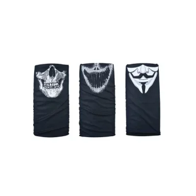 Oxford Kołnierz Wielofunkcyjny Wiatroodporny Comfy Masks 3 Sztuki W Opakowaniu Czarny/Biały