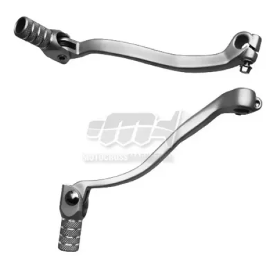 Dźwignia zmiany biegów M.C. Kawasaki KX 250 F 04-05 RMZ 250 04-06 aluminiowa srebrny końcówka stalowa (LCA4303)