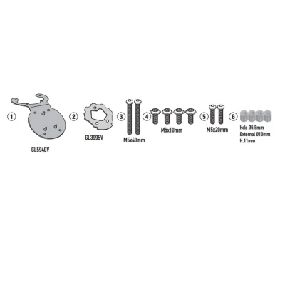 Mocowanie Tanklock CF Moto MT 450 '24- - Kappa Mocowanie Tanklock CF Moto MT 450 '24- - Kappa