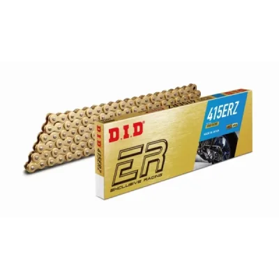 Łańcuch napędowy DID 415 ERZ 140 G&G otwarty z zapinką złoty - DID415ERZ-140