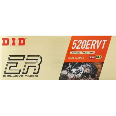 Did 520Ervt-118 Łańcuch Napędowy (118 Ogniw) X-Ring (Złoty) (Otwarty + Zapinka) Did 520Ervt-118 Łańcuch Napędowy (118 Ogniw) X-Ring (Złoty) (Otwarty + Zapinka)
