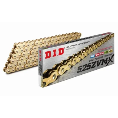 Łańcuch napędowy DID 525 ZVMX 102 X-Ring G&G otwarty z zakuwką złoty - DID525ZVMXG&G-102 Łańcuch napędowy DID 525 ZVMX 102 X-Ring G&G otwarty z zakuwką złoty - DID525ZVMXG&G-102