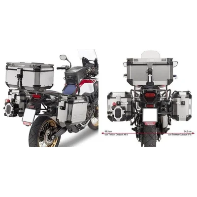 Stelaż kufrów bocznych Monokey Cam Side Honda CRF 1000L Africa Twin '16-'17 pod kufry KFR K'Force Alu - Kappa Stelaż kufrów bocznych Monokey Cam Side Honda CRF 1000L Africa Twin '16-'17 pod kufry KFR K'Force Alu - Kappa
