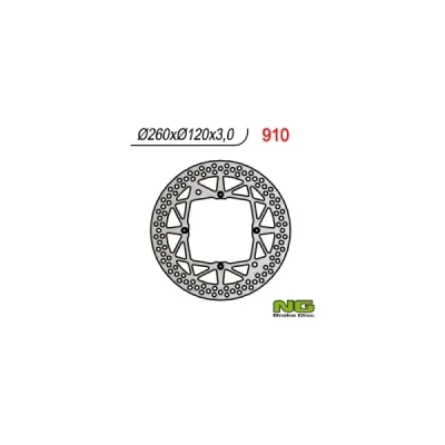 Tarcza hamulcowa NG przód Husqvarna WR CR TE TC 125 250 00-13 (NG910) Tarcza hamulcowa NG przód Husqvarna WR CR TE TC 125 250 00-13 (NG910)