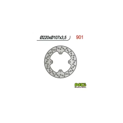 Tarcza hamulcowa przód Yamaha Grizzly 660 01-04 220x107x3,5 4 otwory - NG