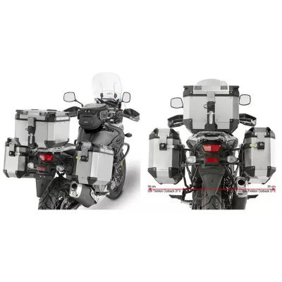Stelaż kufrów bocznych Monokey Cam Side Suzuki DL 650 V-Strom '17-'23 pod kufry KFR K'Force Alu - Kappa