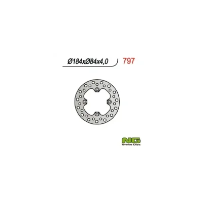 Tarcza hamulcowa NG tył Kawasaki KX 85 01-16 (NG797) Tarcza hamulcowa NG tył Kawasaki KX 85 01-16 (NG797)