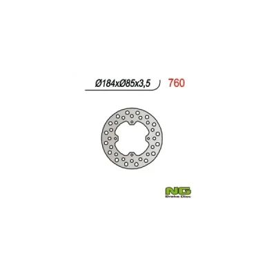 Tarcza hamulcowa NG tył Kawasaki Suzuki RM 80 85 86-04 (NG760) Tarcza hamulcowa NG tył Kawasaki Suzuki RM 80 85 86-04 (NG760)